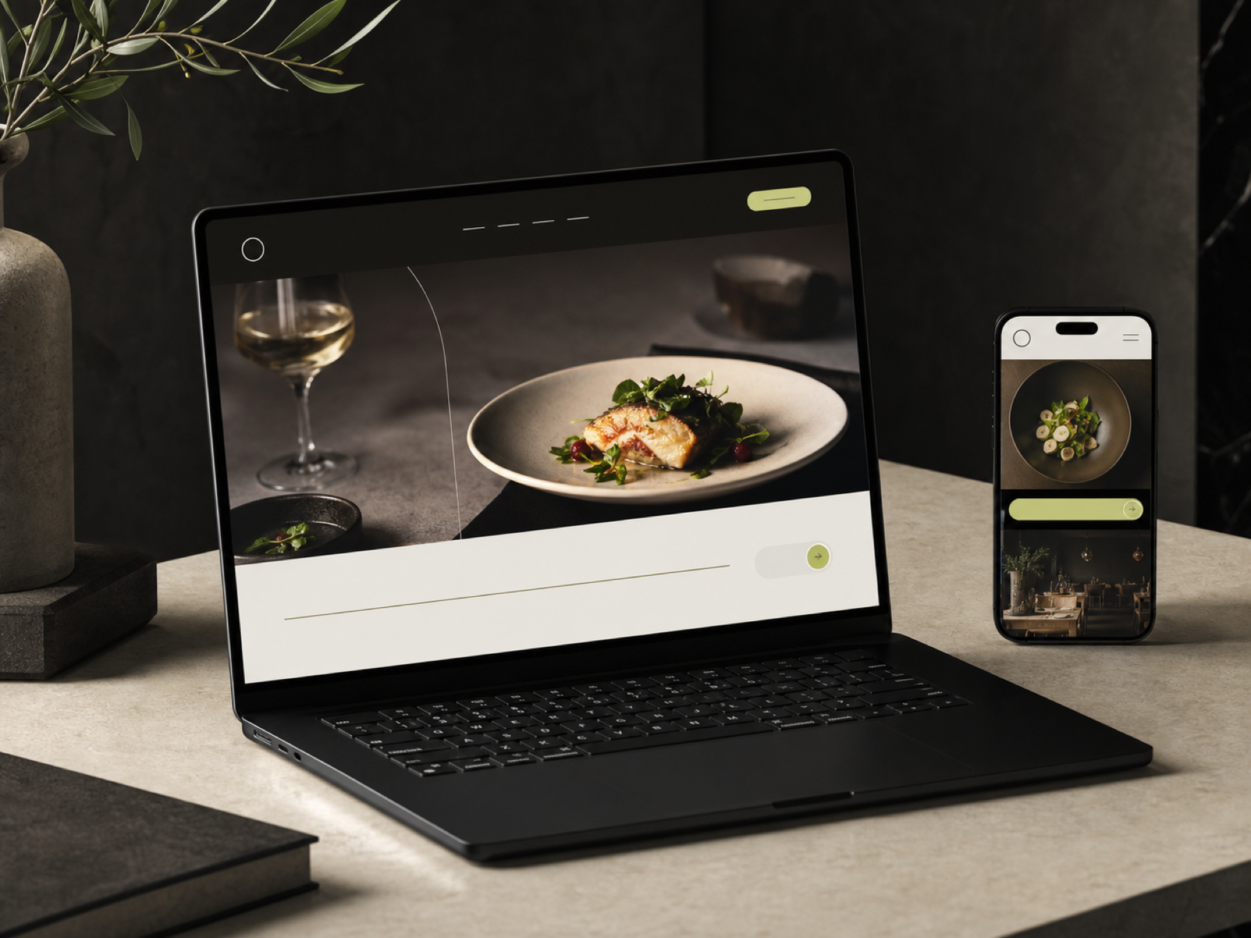 Premium responsive website and landing-page example